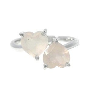 Inel Argint Quartz Roz Amritis
