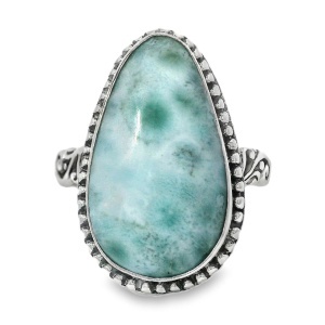 Inel Argint realizat manual Larimar Hanis