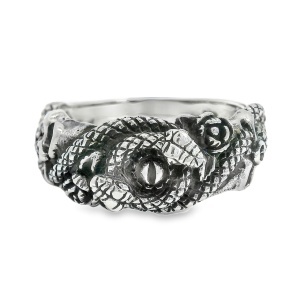 Inel Argint Snake Eye