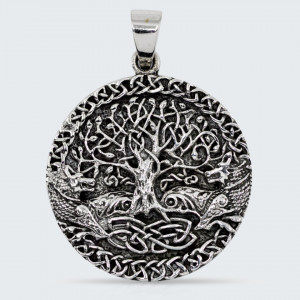 Pandantiv argint unisex Ancestral Tree of Life Animals