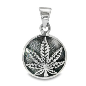 Pandantiv Argint Unisex Cannabis