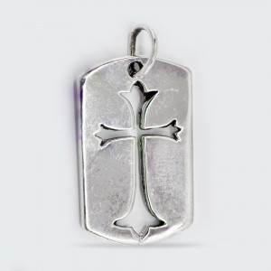Pandantiv argint Unisex Cross Tag