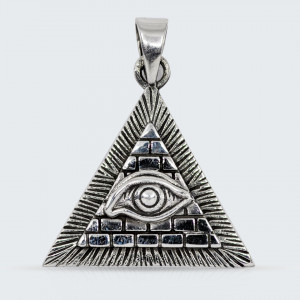 Pandantiv argint unisex Eye of Horus Pyramid