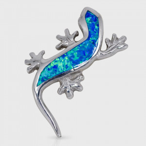 Pandantiv Opal Geko