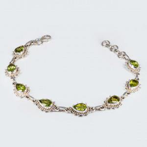 Bratara Argint Peridot Ravima