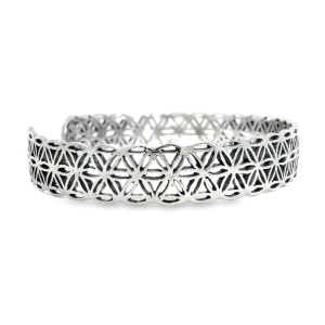 Bratara Fixa Argint Flower of Life - Img 2