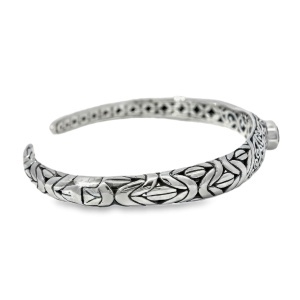 Bratara Fixa Argint realizata manual Peridot Laili - Img 2