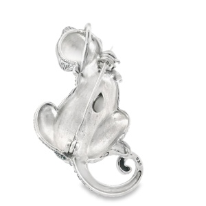 Brosa Argint cu Marcasite Lilou White - Img 2