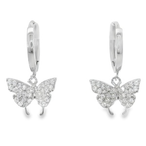 Cercei Argint creola Zirconia Otthilde