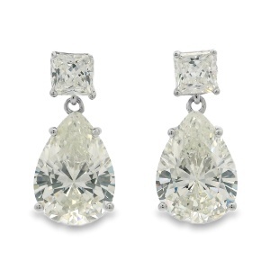 Cercei Argint cu sistem de inchidere cu surub Cubic Zirconia Sainte