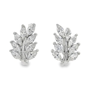 Cercei Argint cu sistem de inchidere tip huggies Cubic Zirconia Melisende