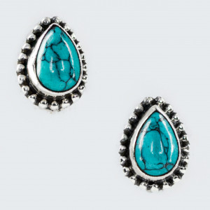 Cercei Argint Turquoise Haral
