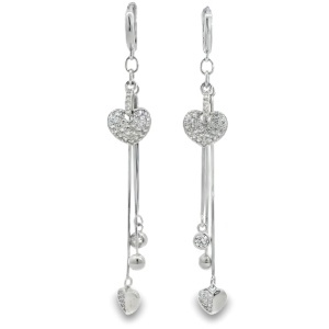 Cercei lungi Argint Cubic Zirconia Maya