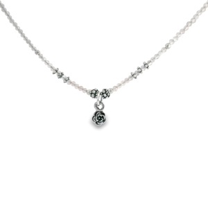 Colier Argint Quartz Roz Sanvi