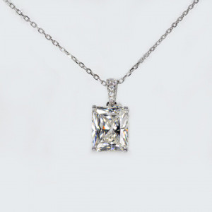 Colier Argint Zirconia Belle Alb Cald