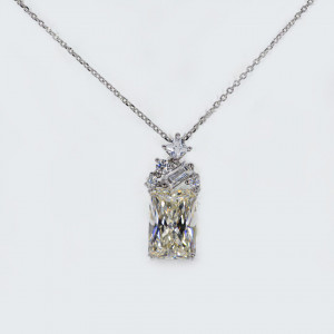 Colier Argint Zirconia Clemence Alb Cald