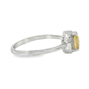 Inel Argint Citrin si Cubic Zirconia Chalida - Img 2
