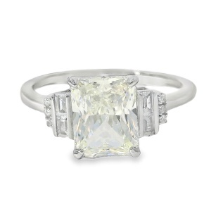 Inel Argint Cubic Zirconia Alb Cald Beatrice