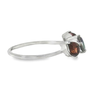 Inel Argint Granat si Topaz Mystique Ploy - Img 2
