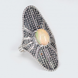 Inel Argint Opal Australian Ganika - Img 2