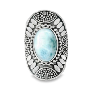 Inel Argint realizat manual Larimar Ikhlasa