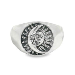 Inel Argint Soarele si Luna