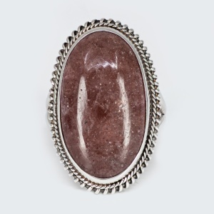 Inel Argint Strawberry Quartz Yagnitha