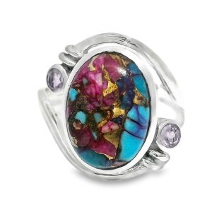 Inel Argint Turquoise Oyster Mov Riddhi
