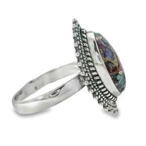Inel Argint Turquoise Oyster Roz Thawina - Img 2
