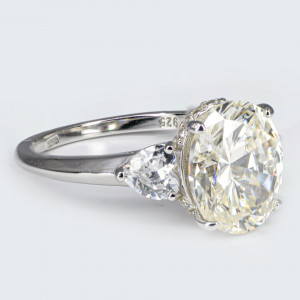 Inel Argint Zirconia Madeline Alb Cald - Img 2