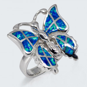 Inel Opal Majestic Butterfly