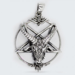 Pandantiv argint unisex Horned Goat