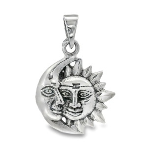 Pandantiv Argint Unisex Sun& Moon
