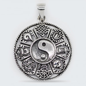 Pandantiv argint unisex Ying Yang