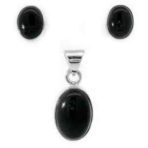 Set Argint Onix Elina