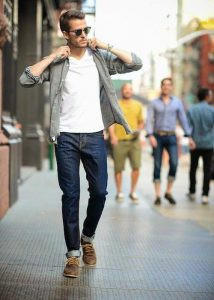 3.1. Tinute casual barbatesti pentru sezonul cald - Camasa si blugi