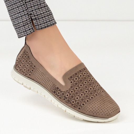 Oferta zilei, Espadrile dama khaki cu talpa joasa MDL04301 - modlet.ro
