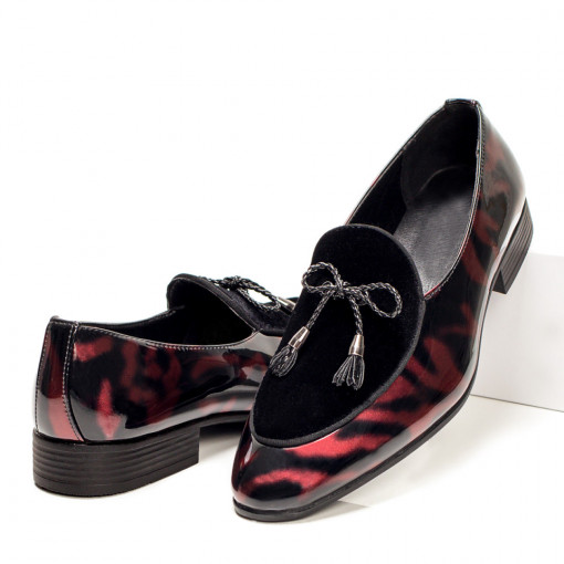 Loafers barbati, Pantofi barbati eleganti rosii MDL05397 - modlet.ro