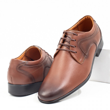 Pantofi eleganti barbati maro din Piele naturala MDL03547