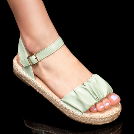 Sandale dama verzi cu talpa joasa MDL04602