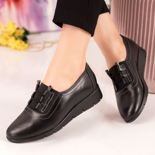 Pantofi casual Piele dama negri Volera