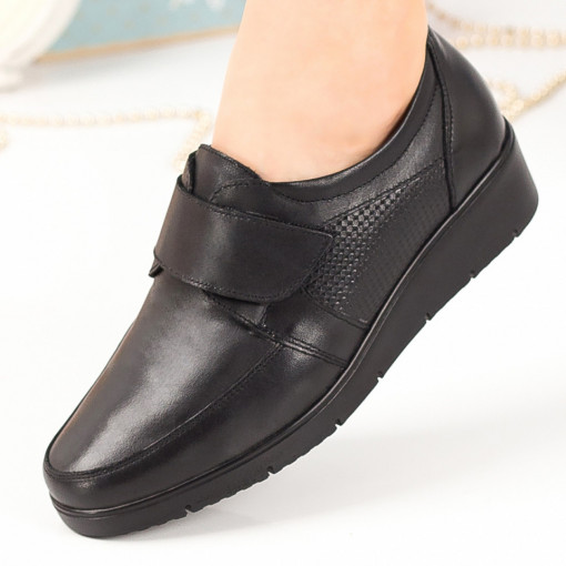 Pantofi casual Piele naturala dama negru MDL00077