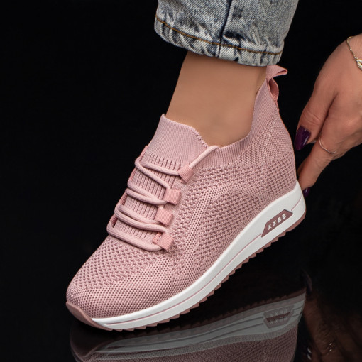 Pantofi sport clasici dama, Pantofi sport dama roz MDL03392 - modlet.ro