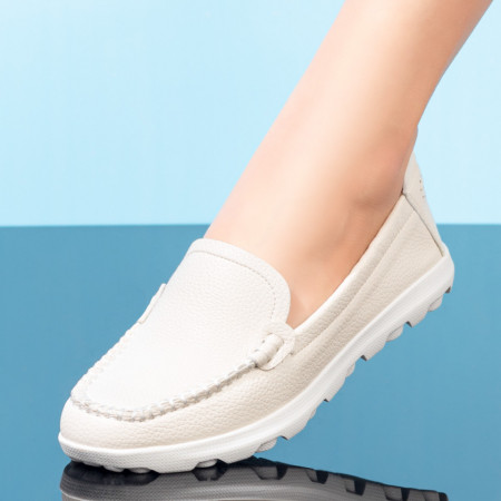 Mocasini dama bej MDL08371