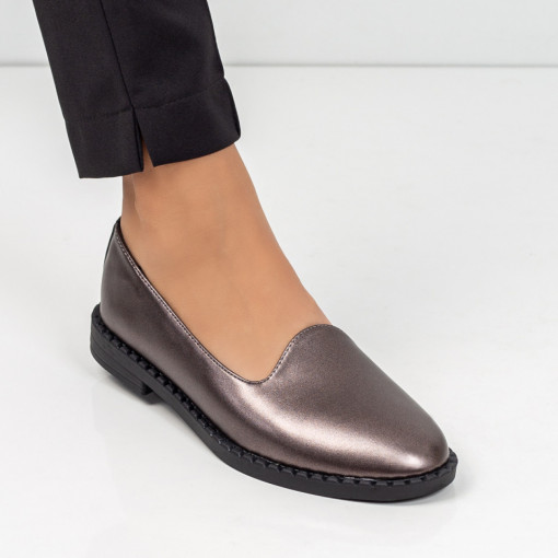 Mocasini gri dama MDL05781