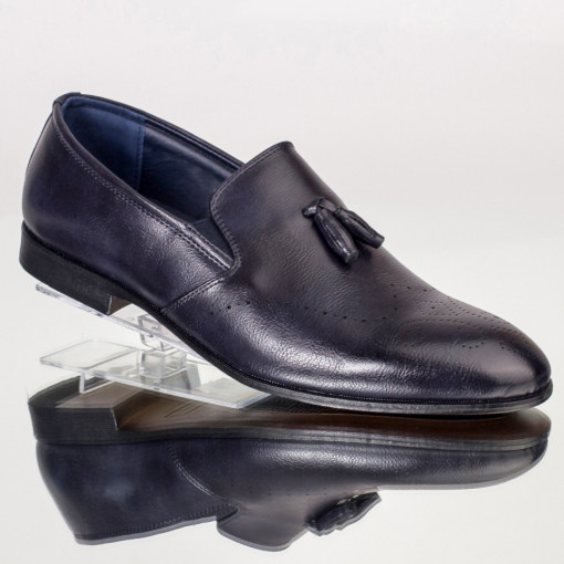 Pantofi barbati albastri din piele ecologica MDL01425