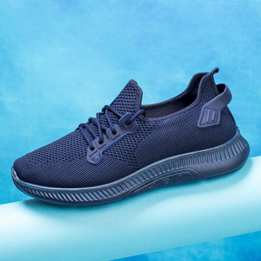 Adidasi barbati, Pantofi barbati sport albastri din material textil MDL05085 - modlet.ro