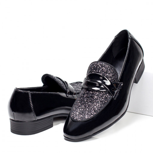Loafers barbati, Pantofi eleganti barbati negri MDL05408 - modlet.ro