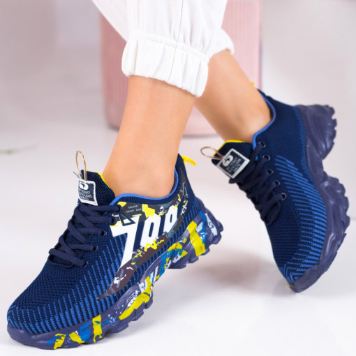 Pantofi sport dama albastri MDL00242