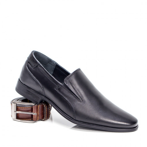 Pantofi eleganti barbatesti din piele, Pantofi barbati eleganti fara negri maro din Piele MDL03873 - modlet.ro